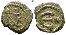 Justin II AD 565-578. Nikomedia. Pentanummium Æ