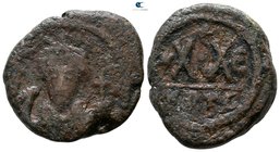 Phocas AD 602-610. Carthage. Half follis Æ