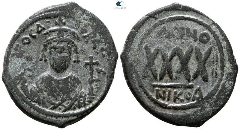 Phocas AD 602-610. Nikomedia
Follis Æ

31 mm., 12.18 g.



very fine