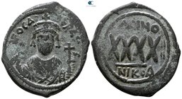 Phocas AD 602-610. Nikomedia. Follis Æ