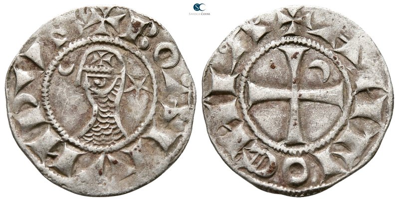 Bohemond III AD 1163-1201. 
Denier AR

16 mm., 1.02 g.



very fine