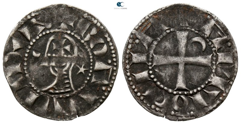 Bohemond III AD 1163-1201. 
Denier AR

16 mm., 0.85 g.



nearly very fin...