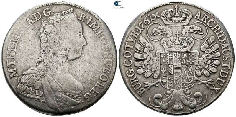 Hungary. 1761 X. Maria Theresia AD 1740-1780.
Taler AR

40 mm., 27.06 g.

...