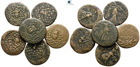 Lot of 6 Greek bronze coins / SOLD AS SEEN, NO RETURN!very fine