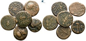 Lot of 6 Greek bronze coins / SOLD AS SEEN, NO RETURN!very fine