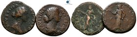 Lot of 2 Roman bronze coins / SOLD AS SEEN, NO RETURN!nearly very fine