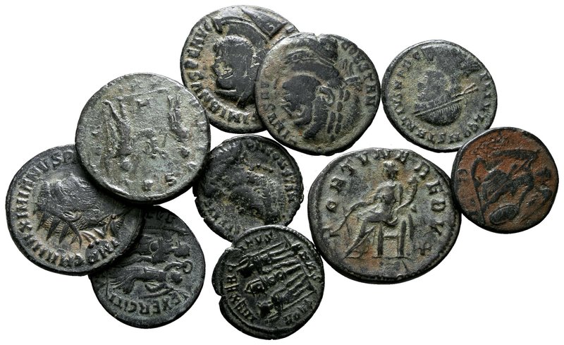 Lot of ca. 10 Roman bronze coins / SOLD AS SEEN, NO RETURN!

very fine