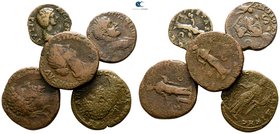 Lot of 5 Roman bronze coins / SOLD AS SEEN, NO RETURN!very fine