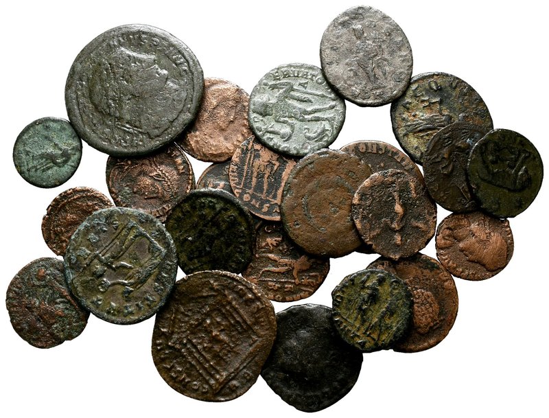 Lot of ca. 25 Roman bronze coins / SOLD AS SEEN, NO RETURN!

nearly very fine