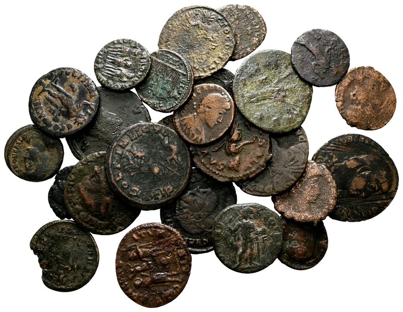 Lot of ca. 25 Roman bronze coins / SOLD AS SEEN, NO RETURN!

nearly very fine