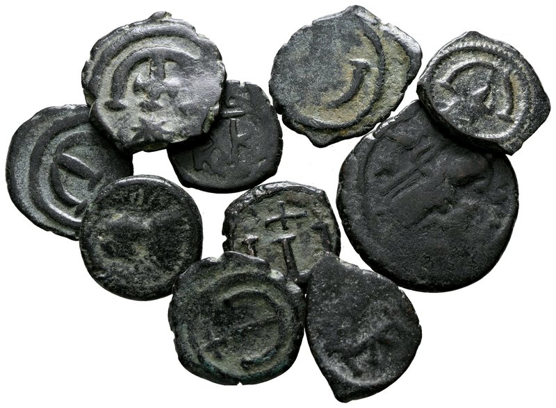 Lot of ca. 10 Byzantine bronze coins / SOLD AS SEEN, NO RETURN!

very fine