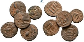 Lot of 5 Islamic bronze coins / SOLD AS SEEN, NO RETURN!nearly very fine