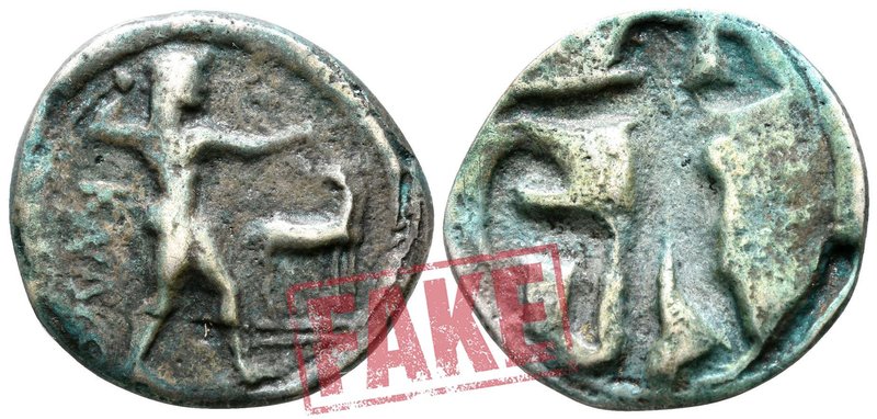 Bruttium. Kaulonia circa 525-500 BC. SOLD AS SEEN; MODERN REPLICA / NO RETURN !...