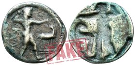 Bruttium. Kaulonia circa 525-500 BC. SOLD AS SEEN; MODERN REPLICA / NO RETURN !. Electrotype "Nomos"