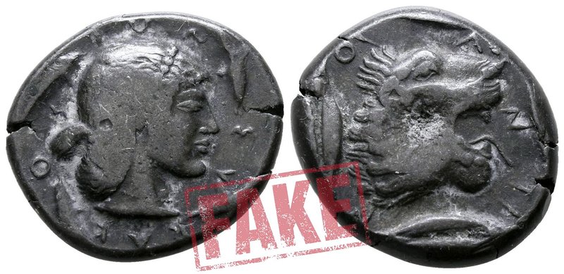 Sicily. Fantasy issue of Syracuse and Leontini circa 500-450 BC. SOLD AS SEEN; M...
