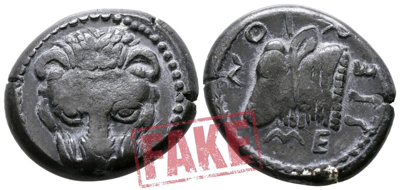 Sicily. Messana circa 488-481 BC. SOLD AS SEEN; MODERN REPLICA / NO RETURN !
El...