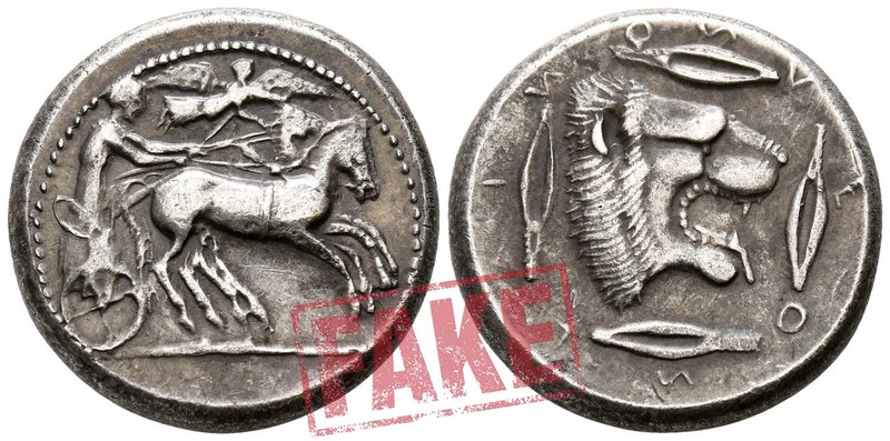 Sicily. Leontini circa 476-466 BC. SOLD AS SEEN; MODERN REPLICA / NO RETURN !
E...