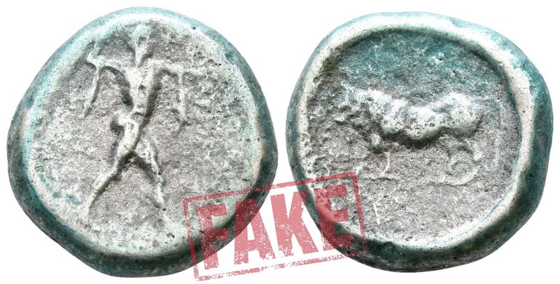 Lucania. Poseidonia circa 475-445 BC. SOLD AS SEEN; MODERN REPLICA / NO RETURN !...