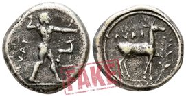 Bruttium. Kaulonia circa 475-425 BC. SOLD AS SEEN; MODERN REPLICA / NO RETURN !. Electrotype "Nomos"
