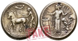 Sicily. Himera circa 472-465 BC. SOLD AS SEEN; MODERN REPLICA / NO RETURN !. Electrotype "Tetradrachm"