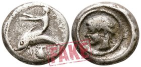 Calabria. Tarentum circa 470-465 BC. SOLD AS SEEN; MODERN REPLICA / NO RETURN !. Electrotype "Nomos"
