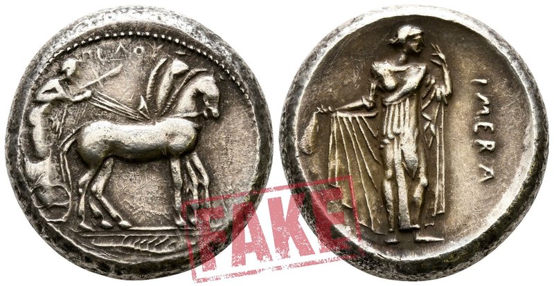 Sicily. Himera circa 464-460 BC. SOLD AS SEEN; MODERN REPLICA / NO RETURN !
Ele...