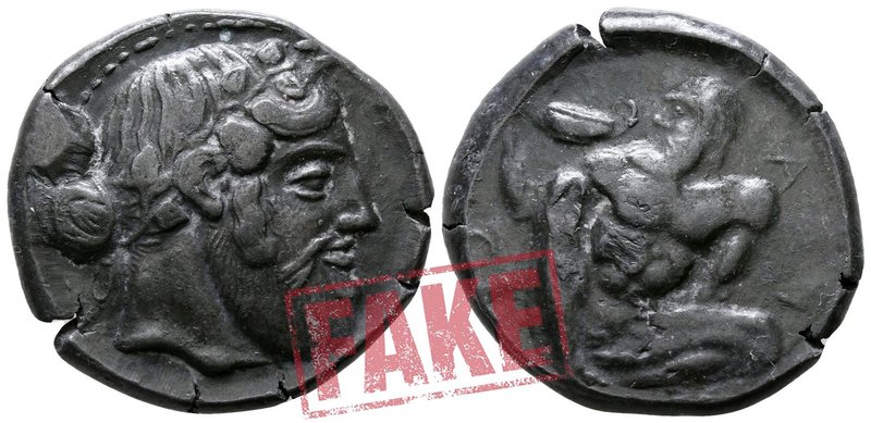 Sicily. Naxos circa 461-430 BC. SOLD AS SEEN; MODERN REPLICA / NO RETURN !
Elec...