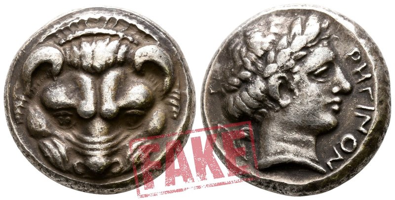 Bruttium. Rhegion circa 420-390 BC. SOLD AS SEEN; MODERN REPLICA / NO RETURN !
...