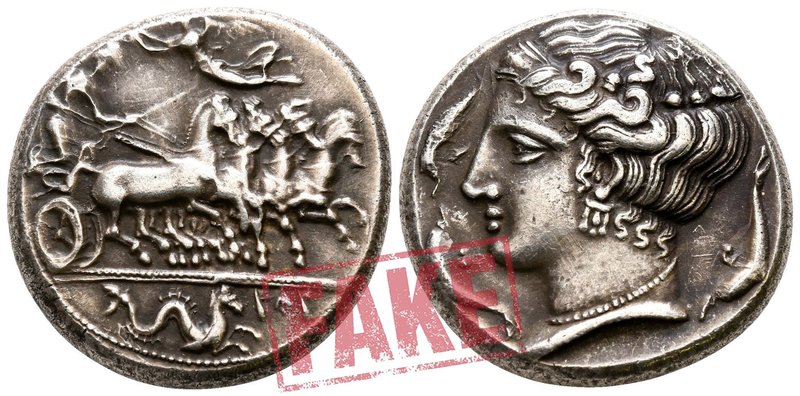 Sicily. Panormos (as Ziz) circa 405-380 BC. SOLD AS SEEN; MODERN REPLICA / NO RE...