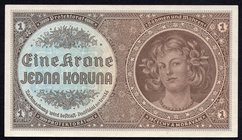 Bohemia & Moravia 1 Koruna 1940 (ND)

P# 3a; Serie # B 045