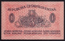 Czechoslovakia 1 Koruna 1919

P# 6a; Serie 157