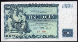Czechoslovakia 1000 Korun 1934 SPECIMEN

P# 26s; # B 913099