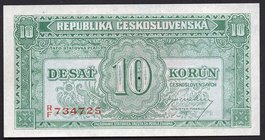 Czechoslovakia 10 Korun 1945 (ND) SPECIMEN

P# 60s; UNC