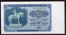 Czechoslovakia 25 Korun 1953

P# 84b; UNC