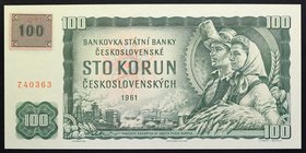 Czechoslovakia 100 Korun 1961 (1993)

P# 91c; № 740363; UNC; Revaluation Stamp