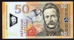 Czechoslovakia 50 Korun 2019 Specimen

# D01 0192; Fantasy Banknote; Ľudovít Štúr 1815-1856, Bratislava; Made by Matej Gábriš; BUNC