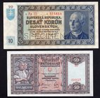 Slovakia Lot of 2 SPECIMEN Banknotes 1939 - (1940)

10-50 Korun; P# 5s, 9s; On 10 Korun "SPECIMEN" perforated on the lower side