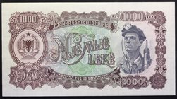 Albania 1000 Leke 1957

P# 32; № TH 187928; UNC