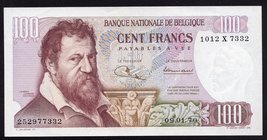 Belgium 100 Francs 1970

P# 134b; UNC