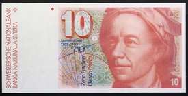 Switzerland 10 Francs 1980

P# 53; № 80 O 5899347; UNC; "Leonhard Euler"