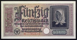 Germany Occup. Territories 50 Reichsmark 1940

P# R140; № B 7702632; aUNC