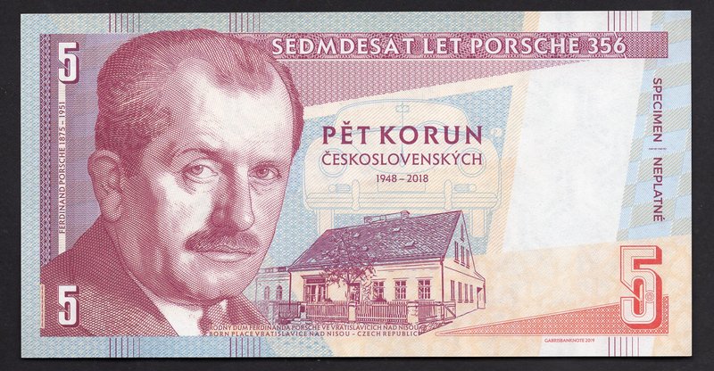 Germany 5 Schilling 2019 Specimen

# BB 000000; Fantasy Banknote; Sedmdesát le...