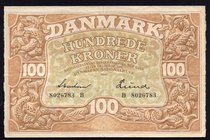 Denmark 100 Kroner 1943

P# 33d; VF