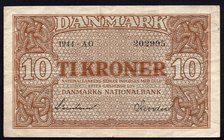 Denmark 10 Kroner 1944

P# 36; VF