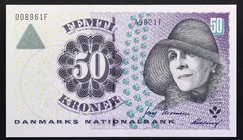 Denmark 50 Kroner 2006

P# 60; № 008961 F; UNC