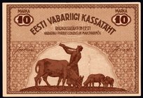 Estonia 10 Marka 1919

P# 46d; VF