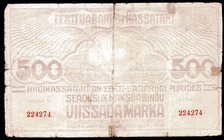 Estonia 500 Marka 1920 - 1921 (ND)

P# 49b; Seeria II; VG/F