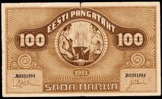 Estonia 100 Marka 1921

P# 56b; F