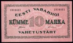 Estonia 10 Marka 1922

P# 53a; UNC