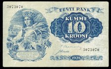 Estonia 10 Krooni 1928

P# 63a; F+